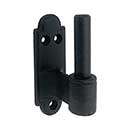 John Wright [088633] Cast Iron Shutter Pintle - Strap Hinge Style - Plate Mount - 2 1/2&quot; Offset - Flat Black