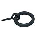 John Wright [088449] Cast Iron Shutter Ring Pull - Screw Mount - Flat Black - 1 1/2&quot; Dia.