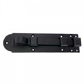 John Wright [088501] Cast Iron Shutter Slide Bolt - Talon - Flat Black - 6 5/8" L