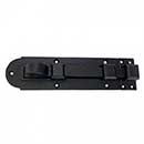 John Wright [088501] Cast Iron Shutter Slide Bolt - Talon - Flat Black - 6 5/8" L