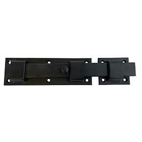 John Wright [088502SS] Stainless Steel Shutter Slide Bolt - Flat Black - 8 3/4" L