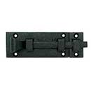 John Wright [088505] Cast Iron Shutter Slide Bolt - Petite - Flat Black - 4 1/2" L