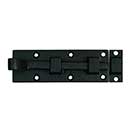 John Wright [088508] Cast Iron Shutter Slide Bolt - Micro - Flat Black - 3 3/8&quot; L