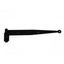 John Wright [088628] Steel Shutter Strap Hinge - Hinge &amp; Pintle Combo - Flat Black - 13 1/4&quot; L - Minimal Offset - Pair