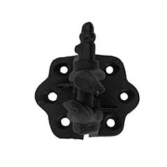 John Wright [088323PC] Cast Iron Clark&#39;s Tip Surface Shutter Hinge - Set - Flat Black Finish - 3 1/4&quot; H x 3&quot; W