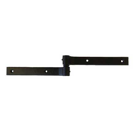 John Wright [088531] Cast Iron Surface Shutter Hinge - Special Purpose - Flat Black Finish - 0 Offset