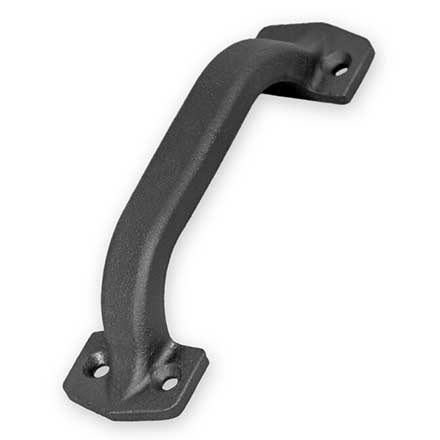 Leatherneck Hardware [0117-0054] Cast Iron Barn Door Handle - Raised Bow - Flat Black Finish