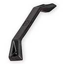 Leatherneck Hardware [C95-606] Cast Iron Barn Door Handle - Low Profile Raised Bow - Flat Black Finish