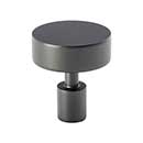 Lew's Hardware [71-001] Stainless Steel Cabinet Knob - Black Stainless Series - Brushed Black Nickel Finish - 1 1/8" Dia.