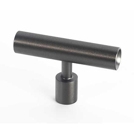 Lew&#39;s Hardware [71-111] Stainless Steel Cabinet T Knob - Black Stainless Series - Brushed Black Nickel Finish - 2&quot; L