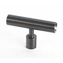 Lew&#39;s Hardware [71-111] Stainless Steel Cabinet T Knob - Black Stainless Series - Brushed Black Nickel Finish - 2&quot; L