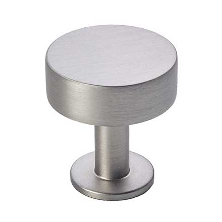 Lew&#39;s Hardware [11-001] Solid Brass Cabinet Knob - Disc Knob Series - Brushed Nickel Finish - 1 1/8&quot; Dia.