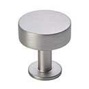 Lew's Hardware [11-001] Solid Brass Cabinet Knob - Disc Knob Series - Brushed Nickel Finish - 1 1/8" Dia.