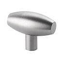 Lew's Hardware [10-105] Solid Brass Cabinet T Knob - Barrel Series - Brushed Nickel Finish - 1 1/2" L