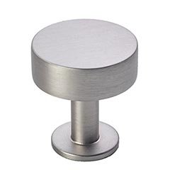 Lew&#39;s Hardware [11-001] Solid Brass Cabinet Knob - Disc Knob Series - Brushed Nickel Finish - 1 1/8&quot; Dia.