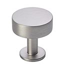 Lew's Hardware [11-001] Solid Brass Cabinet Knob - Disc Knob Series - Brushed Nickel Finish - 1 1/8" Dia.