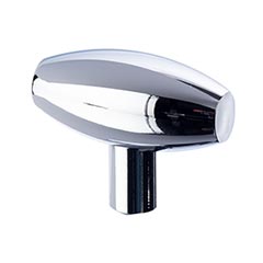 Lew&#39;s Hardware [20-105] Solid Brass Cabinet T Knob - Barrel Series - Polished Chrome Finish - 1 1/2&quot; L