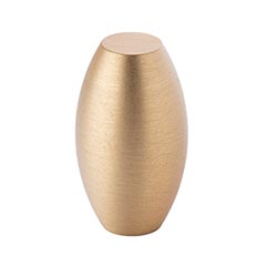 Lew&#39;s Hardware [30-101] Solid Brass Cabinet Knob - Barrel Series - Brushed Brass Finish - 5/8&quot; Dia.