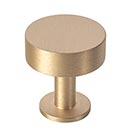 Lew&#39;s Hardware [31-001] Solid Brass Cabinet Knob - Disc Knob Series - Brushed Brass Finish - 1 1/8&quot; Dia.