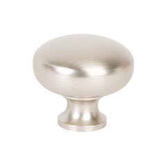 Lew&#39;s Hardware [38-101] Die Cast Zinc Cabinet Knob - Metal Mushroom Series - Brushed Nickel Finish - 1 1/4&quot; Dia.