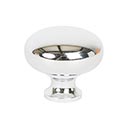 Lew's Hardware [38-201] Die Cast Zinc Cabinet Knob - Metal Mushroom Series - Polished Chrome Finish - 1 1/4" Dia.