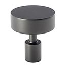 Lew's Hardware [71-001] Stainless Steel Cabinet Knob - Black Stainless Series - Brushed Black Nickel Finish - 1 1/8" Dia.