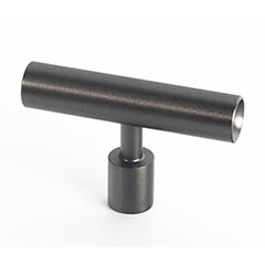 Lew&#39;s Hardware [71-111] Stainless Steel Cabinet T Knob - Black Stainless Series - Brushed Black Nickel Finish - 2&quot; L
