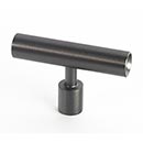 Lew's Hardware [71-111] Stainless Steel Cabinet T Knob - Black Stainless Series - Brushed Black Nickel Finish