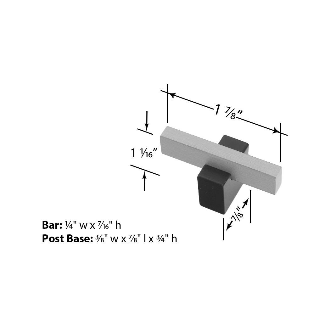 Lew's Hardware Two-Tone Cabinet Knob