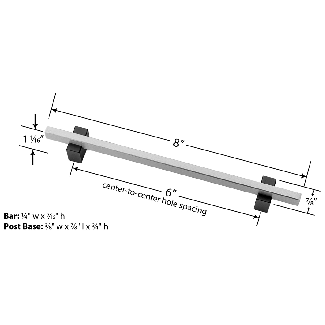 Lew's Hardware Two-Tone Cabinet Pull