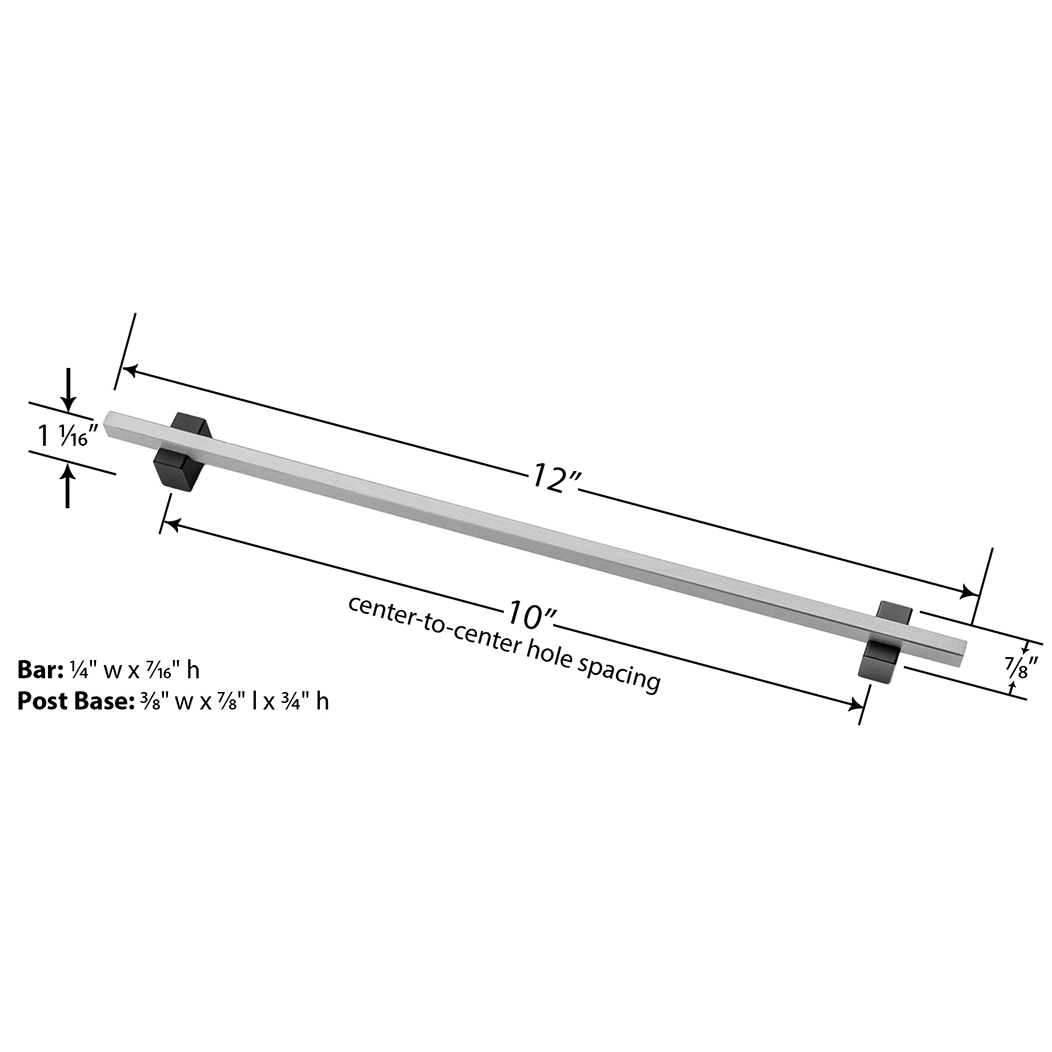 Lew's Hardware Two-Tone Cabinet Pull