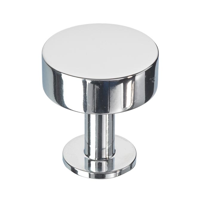 Lew S Hardware 21 001 Solid Brass Cabinet Knob Disc Series Polished Chrome Finish 1 8 Dia Decorative Door Shutter Window Kitchen Bath Accessories Solid Brass Cabinet Knob, Chrome Cabinet Knobs