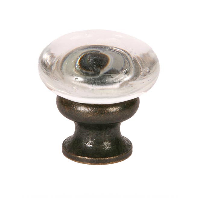 oil rubbed bronze and glass cabinet knobs