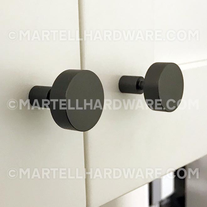 Lew's Hardware [71-001] Black Stainless Knob Series Cabinet Knob