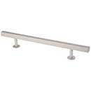 Lew's Hardware [11-107] Solid Brass Appliance/Door Pull Handle - Square Bar Series - Brushed Nickel Finish - 9" C/C - 14" L