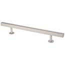 Lew&#39;s Hardware [11-107] Solid Brass Appliance/Door Pull Handle - Square Bar Series - Brushed Nickel Finish - 9&quot; C/C - 14&quot; L