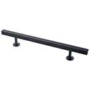 Lew&#39;s Hardware [51-107] Solid Brass Appliance/Door Pull Handle - Square Bar Series - Matte Black Finish - 9&quot; C/C - 14&quot; L