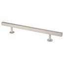 Lew&#39;s Hardware [11-107] Solid Brass Appliance/Door Pull Handle - Square Bar Series - Brushed Nickel Finish - 9&quot; C/C - 14&quot; L