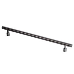 Lew&#39;s Hardware [71-118] Stainless Steel Appliance/Door Pull Handle - Black Stainless Series - Brushed Black Nickel Finish - 15&quot; C/C - 18&quot; L