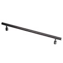 Lew's Hardware [71-118] Stainless Steel Appliance/Door Pull Handle - Black Stainless Series - Brushed Black Nickel Finish - 15" C/C - 18" L