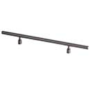Lew's Hardware [71-114] Stainless Steel Cabinet Pull Handle - Black Stainless Series - Oversized - Brushed Black Nickel Finish - 6" C/C - 10 1/2" L