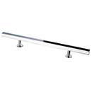 Lew&#39;s Hardware [21-104] Solid Brass Cabinet Pull Handle - Square Bar Series - Oversized - Polished Chrome Finish - 6&quot; C/C - 10 1/2&quot; L
