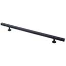 Lew's Hardware [51-108] Solid Brass Cabinet Pull Handle - Square Bar Series - Oversized - Matte Black Finish - 10" C/C - 14" L