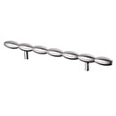 Lew's Hardware [10-104] Solid Brass Cabinet Pull Handle - Barrel Series - Oversized - Brushed Nickel Finish - 6" C/C - 10 1/2" L