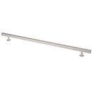 Lew&#39;s Hardware [11-105] Solid Brass Cabinet Pull Handle - Square Bar Series - Oversized - Brushed Nickel Finish - 12&quot; &amp; 15&quot; C/C - 18&quot; L