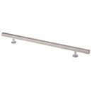 Lew's Hardware [11-108] Solid Brass Cabinet Pull Handle - Square Bar Series - Oversized - Brushed Nickel Finish - 10" C/C - 14" L
