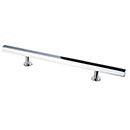 Lew's Hardware [21-104] Solid Brass Cabinet Pull Handle - Square Bar Series - Oversized - Polished Chrome Finish - 6" C/C - 10 1/2" L