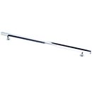 Lew's Hardware [21-105] Solid Brass Cabinet Pull Handle - Square Bar Series - Oversized - Polished Chrome Finish - 12" & 15" C/C - 18" L