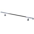 Lew&#39;s Hardware [21-108] Solid Brass Cabinet Pull Handle - Square Bar Series - Oversized - Polished Chrome Finish - 10&quot; C/C - 14&quot; L