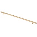 Lew's Hardware [31-106] Solid Brass Cabinet Pull Handle - Square Bar Series - Oversized - Brushed Brass Finish - 16" & 20" C/C - 24" L